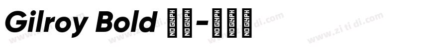 Gilroy Bold 普通字体转换